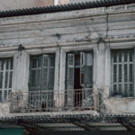 facade of old abandoned building