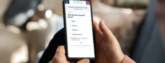 Nursing home neglect warning signs quiz on a smart phone.